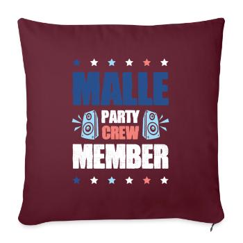Équipage de Malle Party - Housse de coussin décorative 45 x 45 cm - bordeaux - Devant