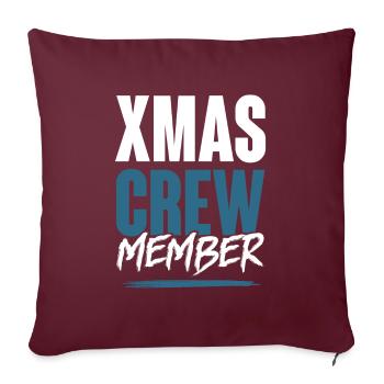 Xmas Crew - Sofakissenbezug 45 x 45 cm - Burgunderrot - Vorne