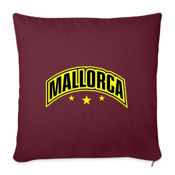 Police de Majorque - Housse de coussin décorative 45 x 45 cm - bordeaux - Devant