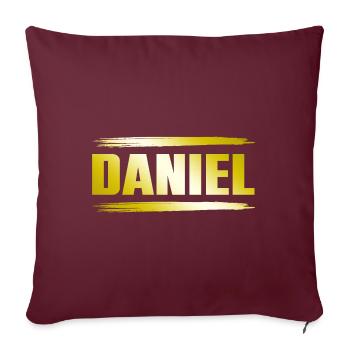 Daniel - Sofakissenbezug 45 x 45 cm - Burgunderrot - Vorne
