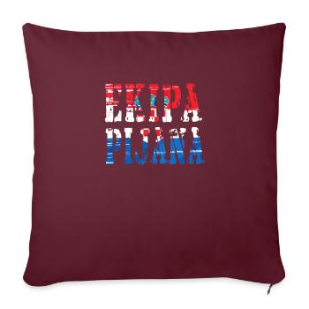 Hrvatska Kroatien Fussball - Sofakissenbezug 45 x 45 cm - Burgunderrot - Vorne