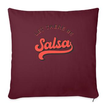Salsa Tanz - Sofakissenbezug 45 x 45 cm - Burgunderrot - Vorne