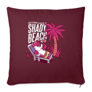 Personne n’aime un mode vacances à la plage ombragée Voyager - Housse de coussin décorative 45 x 45 cm - bordeaux - Devant