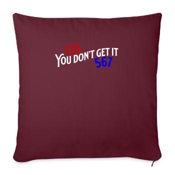 Salsa 123 567 Salsa Tanz - Sofakissenbezug 45 x 45 cm - Burgunderrot - Vorne