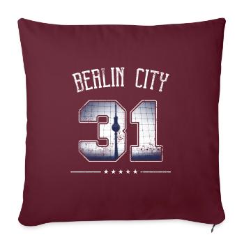 Ne soyez pas un '31 I traître Paragraphe I Berlin Ciry - Housse de coussin décorative 45 x 45 cm - bordeaux - Devant