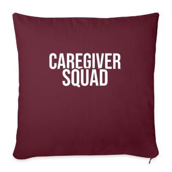 Caregiver Squad - Sofakissenbezug 45 x 45 cm - Burgunderrot - Vorne