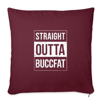 No Buccal Fat No Problem - Sofakissenbezug 45 x 45 cm - Burgunderrot - Vorne
