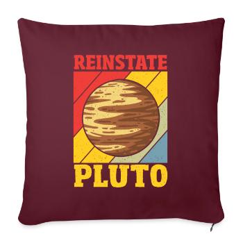 Pluton restaure la constellation astronomique - Housse de coussin décorative 45 x 45 cm - bordeaux - Devant