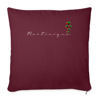 Martinique - Housse de coussin décorative 45 x 45 cm - bordeaux - Devant