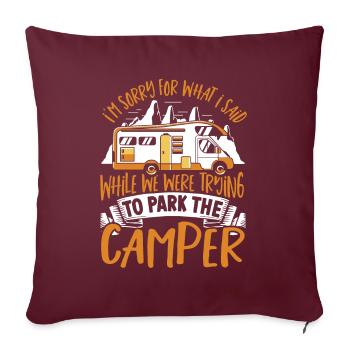 Je suis désolé pour ce que j’ai fait en stationnant le - Housse de coussin décorative 45 x 45 cm - bordeaux - Devant