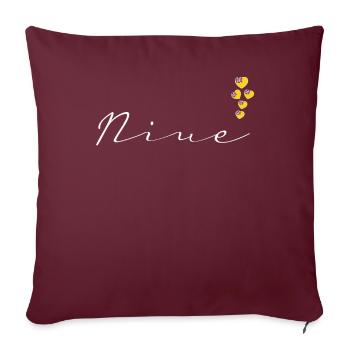 Niue - Housse de coussin décorative 45 x 45 cm - bordeaux - Devant