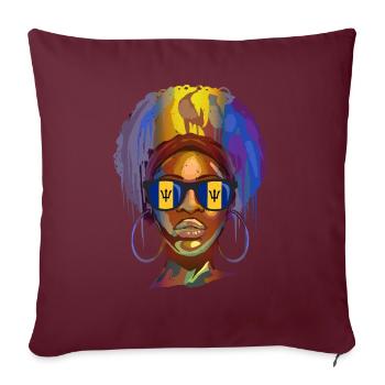 Barbados - Sofakissenbezug 45 x 45 cm - Burgunderrot - Vorne