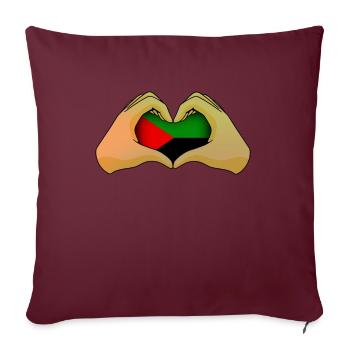 Martinique - Housse de coussin décorative 45 x 45 cm - bordeaux - Devant