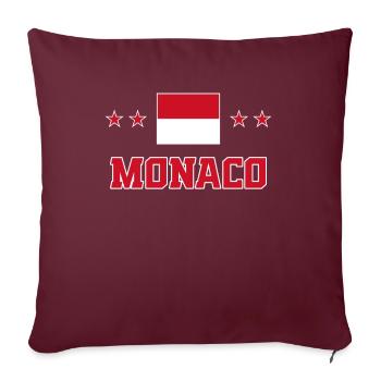 Monaco - Sofakissenbezug 45 x 45 cm - Burgunderrot - Vorne