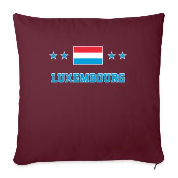 Luxembourg - Housse de coussin décorative 45 x 45 cm - bordeaux - Devant
