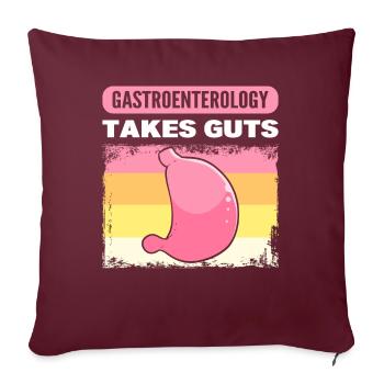 La gastroentérologie a besoin d’intestins gastroentérologue - Housse de coussin décorative 45 x 45 cm - bordeaux - Devant