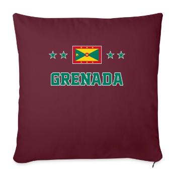 Grenade - Housse de coussin décorative 45 x 45 cm - bordeaux - Devant