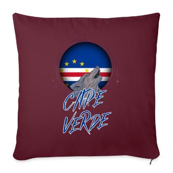 Cap Vert - Housse de coussin décorative 45 x 45 cm - bordeaux - Devant