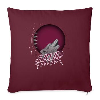 Qatar - Housse de coussin décorative 45 x 45 cm - bordeaux - Devant