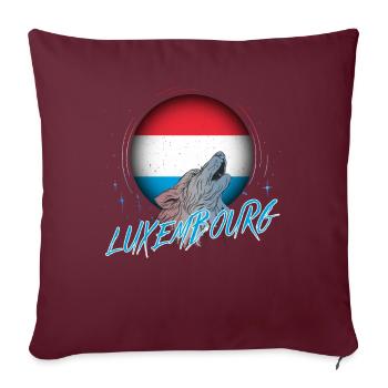 Luxembourg - Housse de coussin décorative 45 x 45 cm - bordeaux - Devant