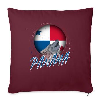 Panama - Sofakissenbezug 45 x 45 cm - Burgunderrot - Vorne