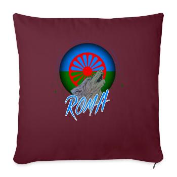 Roma - Sofakissenbezug 45 x 45 cm - Burgunderrot - Vorne