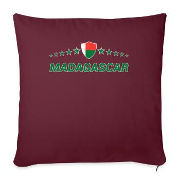 Madagaskar - Sofakissenbezug 45 x 45 cm - Burgunderrot - Vorne