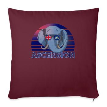 Ascension - Housse de coussin décorative 45 x 45 cm - bordeaux - Devant