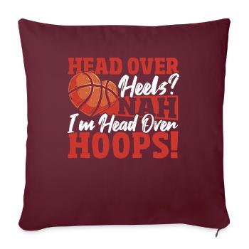 La Saint-Valentin Love Basket Basketball Must Haves pour - Housse de coussin décorative 45 x 45 cm - bordeaux - Devant