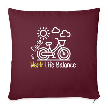 Erreichen Sie Ihre Work-life-balance Beim - Sofakissenbezug 45 x 45 cm - Burgunderrot - Vorne