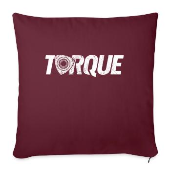 Réglage de l'ingénierie automobile du couple du moteur Wankel rotatif - Housse de coussin décorative 45 x 45 cm - bordeaux - Devant