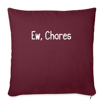 Ew, Term Paper - Housse de coussin décorative 45 x 45 cm - bordeaux - Devant