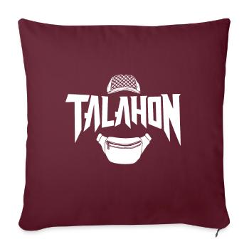 Talahon Deutsches Meme Humor Lustig Talahonien - Sofakissenbezug 45 x 45 cm - Burgunderrot - Vorne