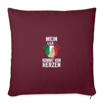 Italie Vaffanculo italien - Housse de coussin décorative 45 x 45 cm - bordeaux - Devant