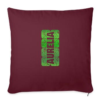 Vorname Aurelia - Sofakissenbezug 45 x 45 cm - Burgunderrot - Vorne