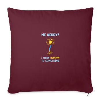 Neurone Neuronon Enseignant Cadeau - Housse de coussin décorative 45 x 45 cm - bordeaux - Devant