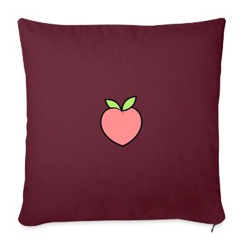Pêche - Housse de coussin décorative 45 x 45 cm - bordeaux - Devant