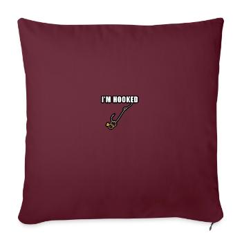 Bachelor Party Apparel - Fiance Engagement Fishing - Sofakissenbezug 45 x 45 cm - Burgunderrot - Vorne