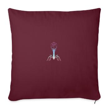 Microbiology Virus Biology Virology Viral - Sofakissenbezug 45 x 45 cm - Burgunderrot - Vorne