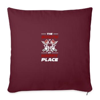 Peintre Voiture Automobile Tuning Cadeau - Housse de coussin décorative 45 x 45 cm - bordeaux - Devant