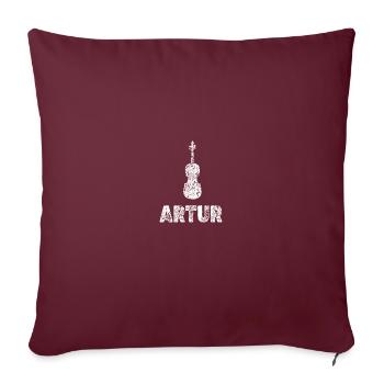 Bratsche Artur - Sofakissenbezug 45 x 45 cm - Burgunderrot - Vorne