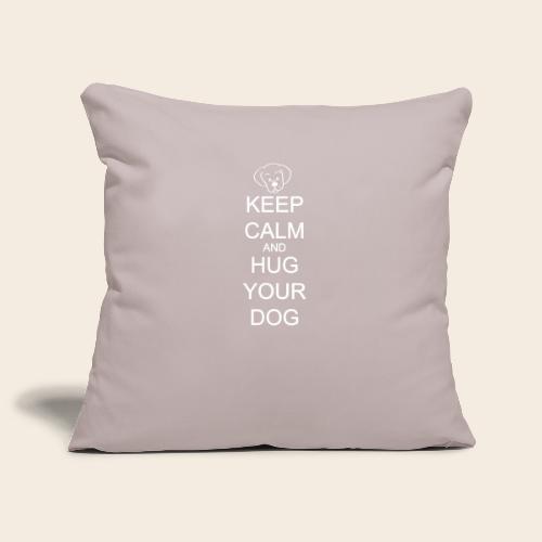 embrasse ton chien - Housse de coussin décorative 45 x 45 cm