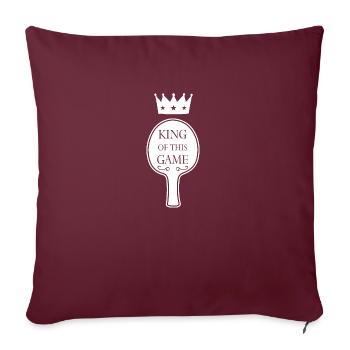 Table de tennis de table, tennis de table,tennis de table sc - Housse de coussin décorative 45 x 45 cm - bordeaux - Devant