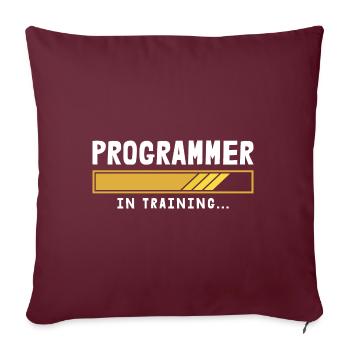 Programmierer Coder Software Entwickler - Sofakissenbezug 45 x 45 cm - Burgunderrot - Vorne