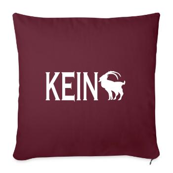 Kein Bock Drauf - Lustiges Männer Frauen Bock - Housse de coussin décorative 45 x 45 cm - bordeaux - Devant