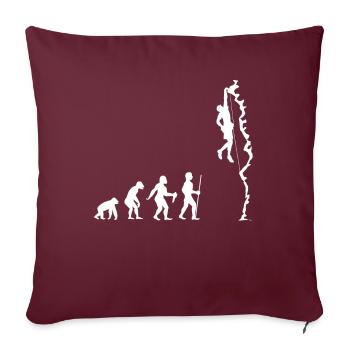 Escalade en bloc sport escalade cadeau de montagne - Housse de coussin décorative 45 x 45 cm - bordeaux - Devant