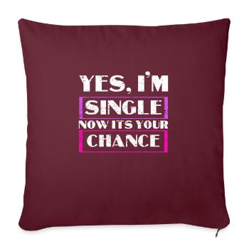 unique - Housse de coussin décorative 45 x 45 cm - bordeaux - Devant