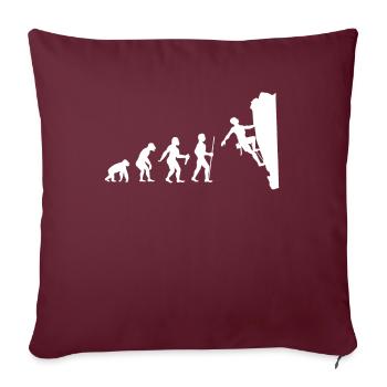 Escalade bloc sport escalade montagnes cadeau - Housse de coussin décorative 45 x 45 cm - bordeaux - Devant