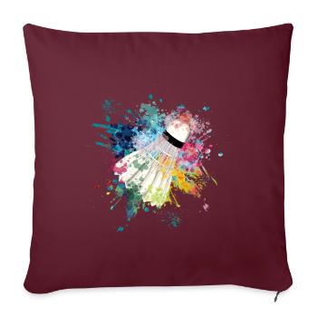 A eau explosion de couleur Splash Design Ressortball - Housse de coussin décorative 45 x 45 cm - bordeaux - Devant