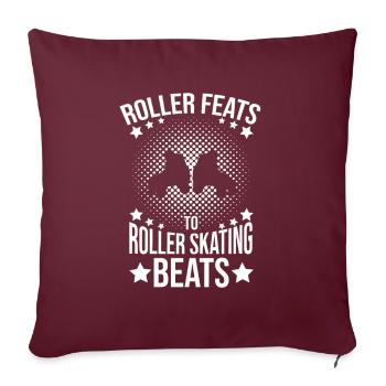 Roller Skating Skate Roller Skating Beats Gift - Sofakissenbezug 45 x 45 cm - Burgunderrot - Vorne